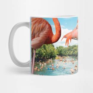 Flamingo shore Mug